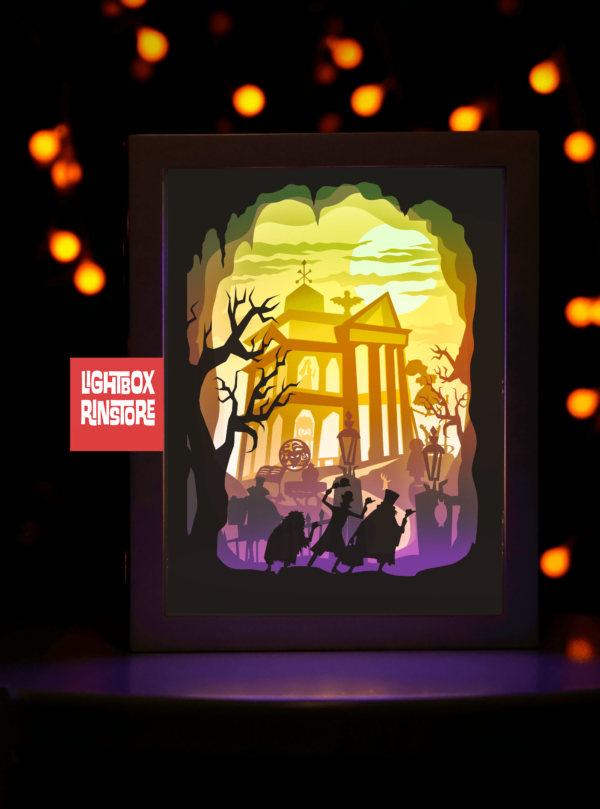 halloween 3d haunted house template